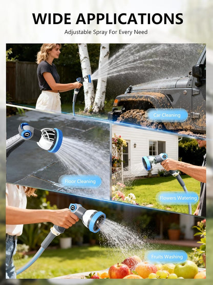 Retractable Garden Hose Reel, 1/2 in x 65 ft, Light Gray